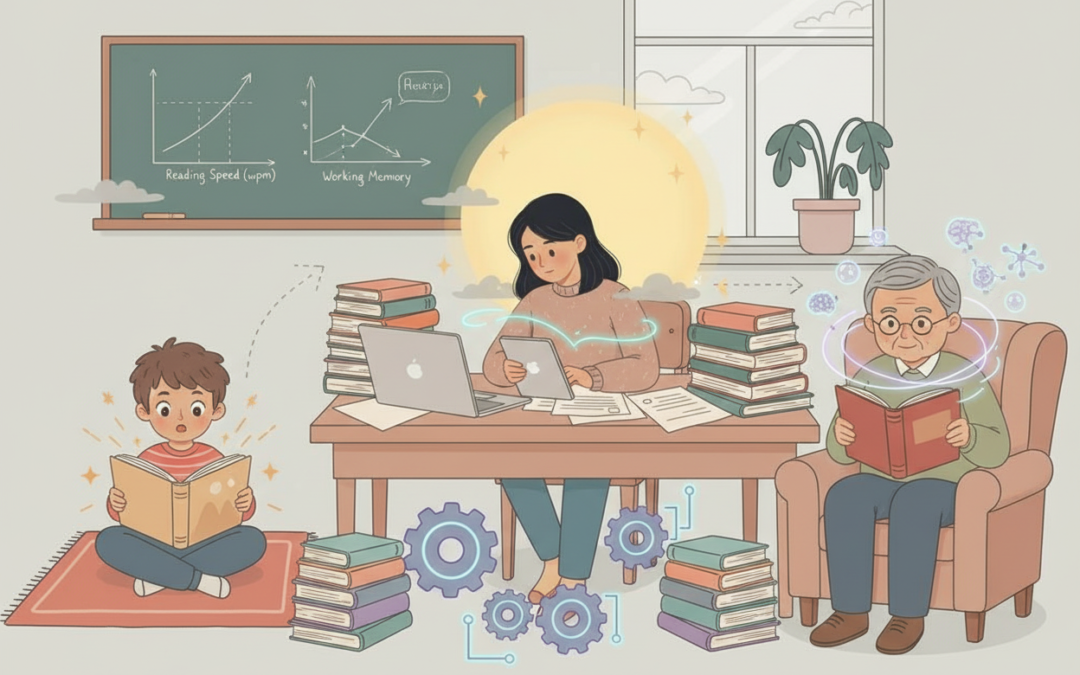 The Dynamics of Reading Speed: Age-Related Changes and the Role of Working Memory